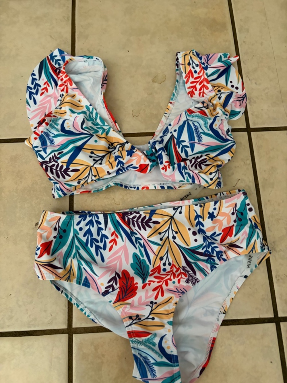 SHEIN high waisted two piece